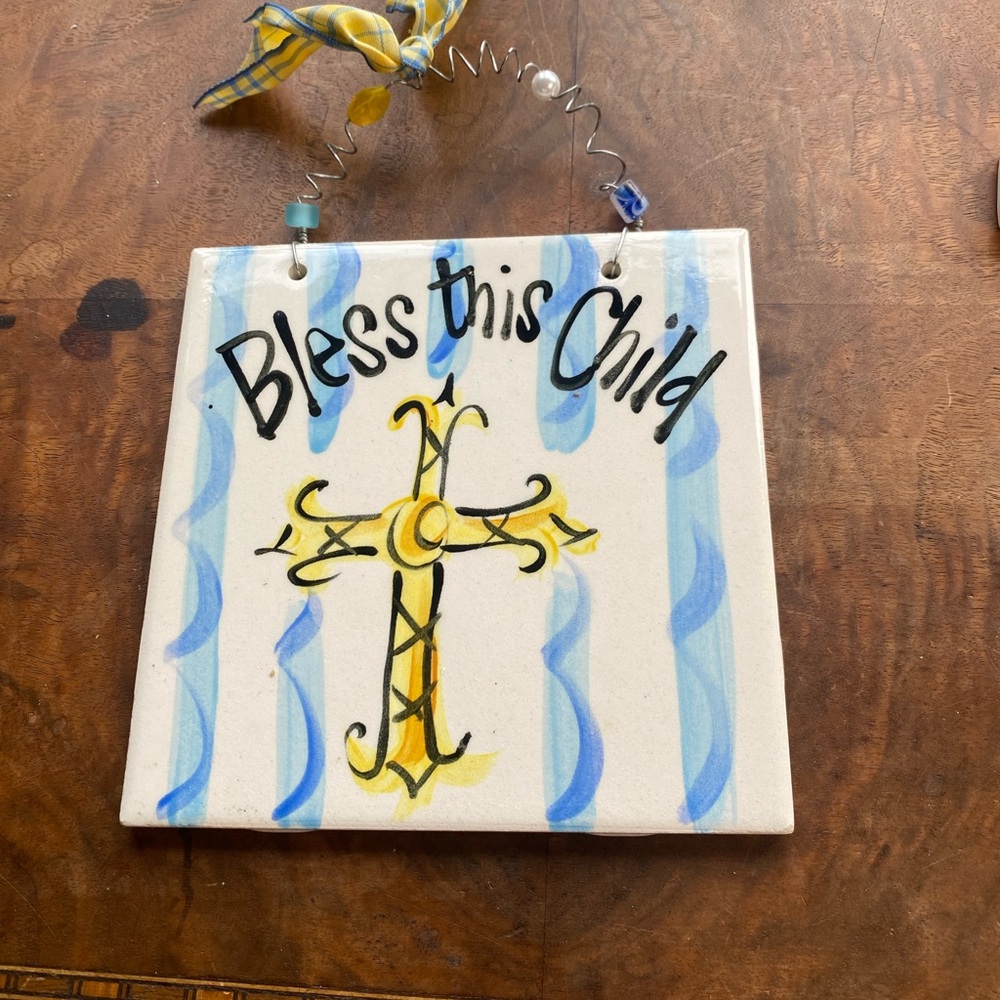 Ceramic Tile with Cross Design - Picture 2 of 3